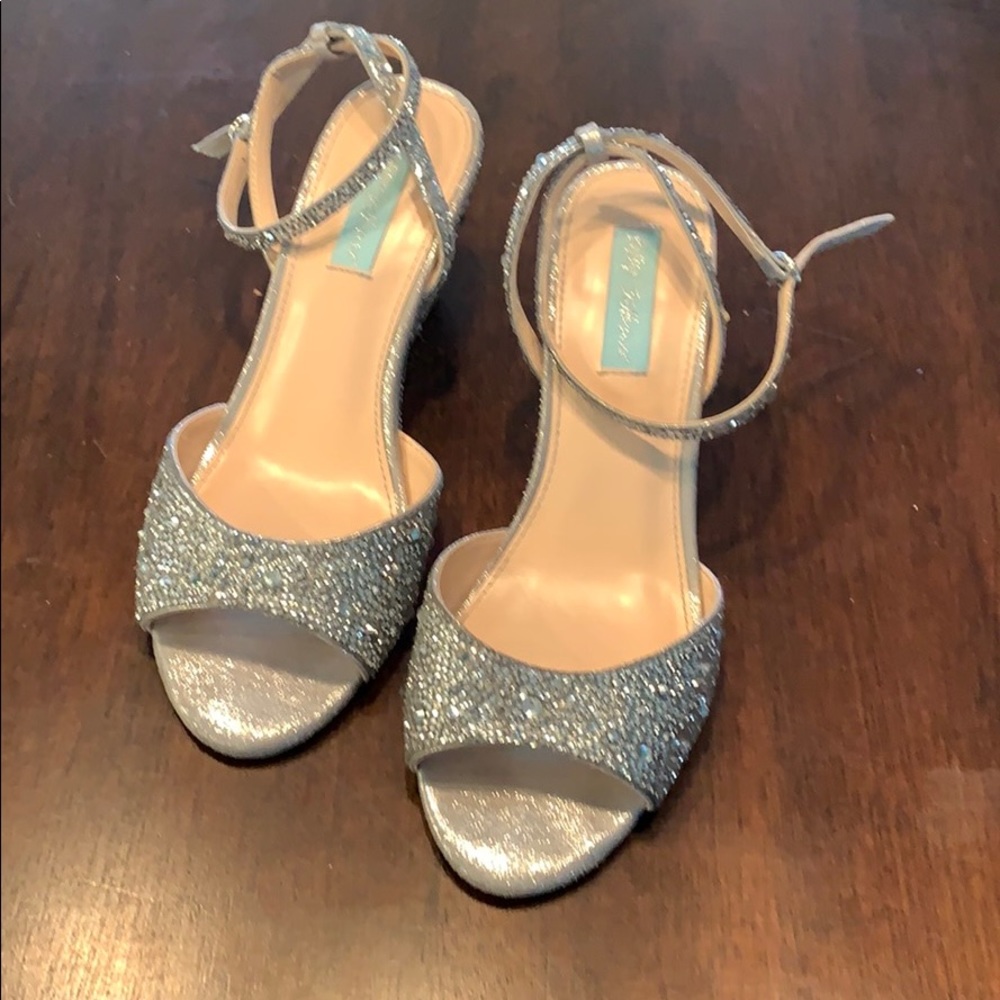 Betsy Johnson sparkly low heel shoes